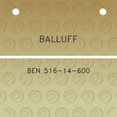 balluff-ben-516-14-600