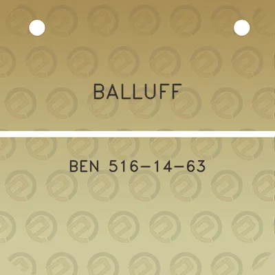 balluff-ben-516-14-63