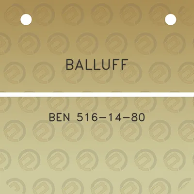 balluff-ben-516-14-80