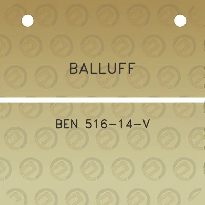 balluff-ben-516-14-v