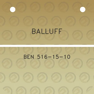 balluff-ben-516-15-10