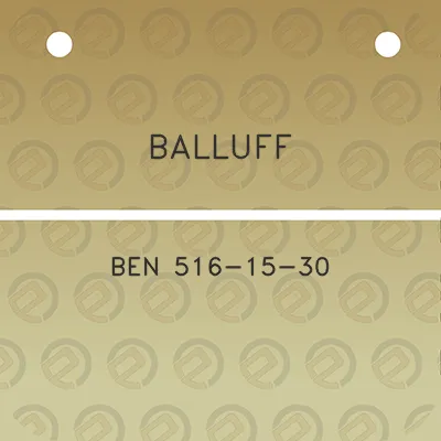 balluff-ben-516-15-30