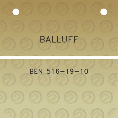 balluff-ben-516-19-10