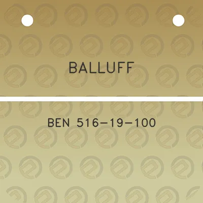 balluff-ben-516-19-100