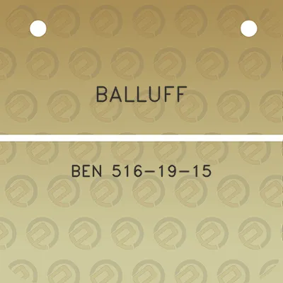 balluff-ben-516-19-15