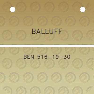 balluff-ben-516-19-30