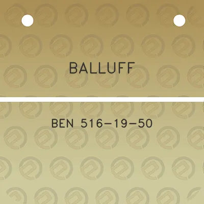 balluff-ben-516-19-50