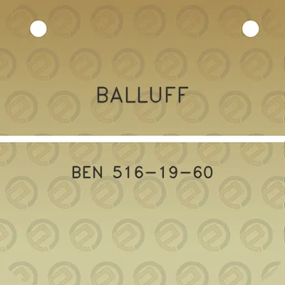 balluff-ben-516-19-60