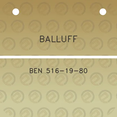 balluff-ben-516-19-80