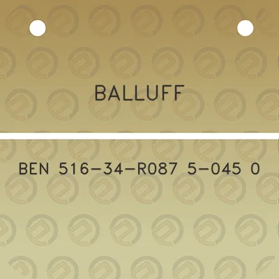 balluff-ben-516-34-r087-5-045-0