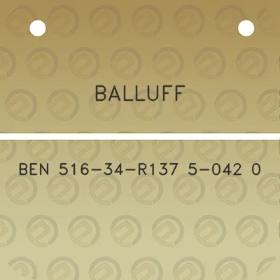 balluff-ben-516-34-r137-5-042-0