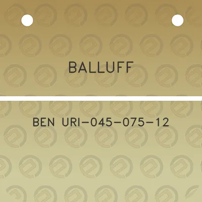 balluff-ben-uri-045-075-12