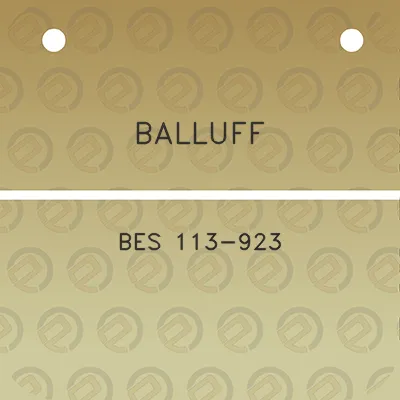 balluff-bes-113-923