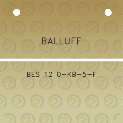 balluff-bes-12-0-kb-5-f