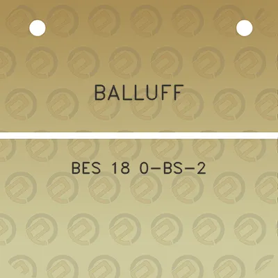 balluff-bes-18-0-bs-2