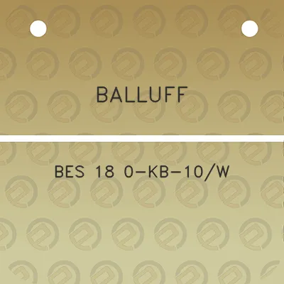 balluff-bes-18-0-kb-10w