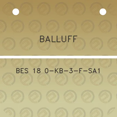 balluff-bes-18-0-kb-3-f-sa1