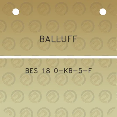 balluff-bes-18-0-kb-5-f