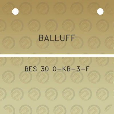 balluff-bes-30-0-kb-3-f