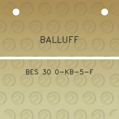 balluff-bes-30-0-kb-5-f