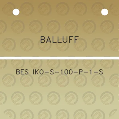 balluff-bes-iko-s-100-p-1-s