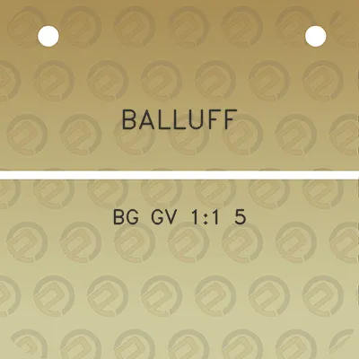 balluff-bg-gv-11-5