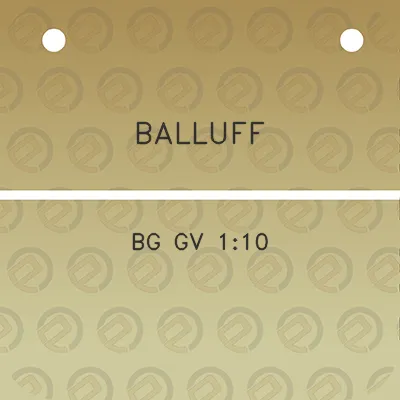 balluff-bg-gv-110