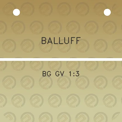 balluff-bg-gv-13