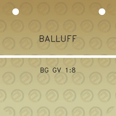 balluff-bg-gv-18