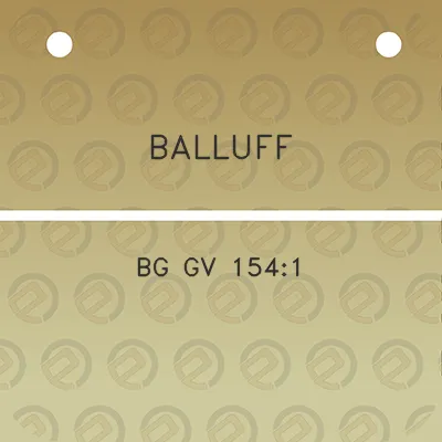 balluff-bg-gv-1541