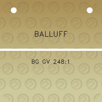 balluff-bg-gv-2481