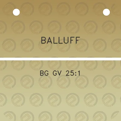 balluff-bg-gv-251