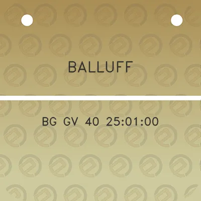 balluff-bg-gv-40-250100