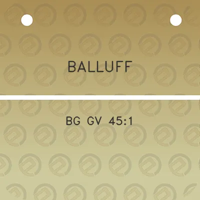 balluff-bg-gv-451