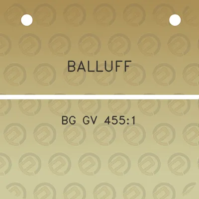 balluff-bg-gv-4551