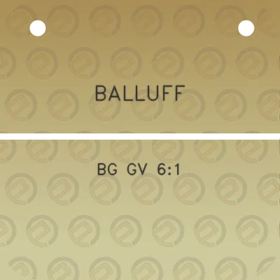 balluff-bg-gv-61