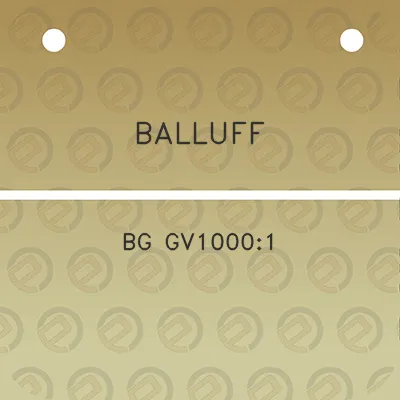 balluff-bg-gv10001