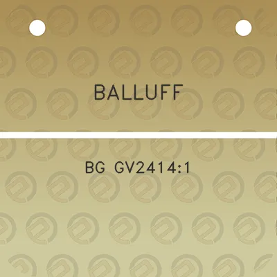 balluff-bg-gv24141