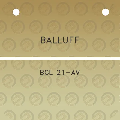 balluff-bgl-21-av