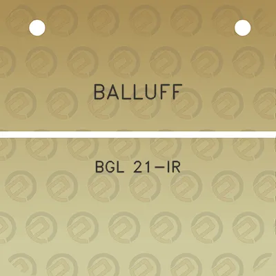 balluff-bgl-21-ir