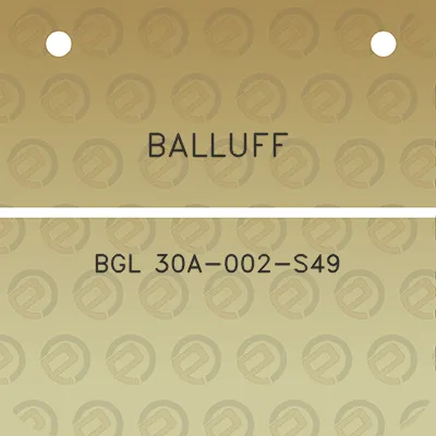 balluff-bgl-30a-002-s49