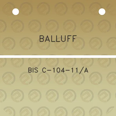 balluff-bis-c-104-11a