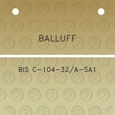 balluff-bis-c-104-32a-sa1