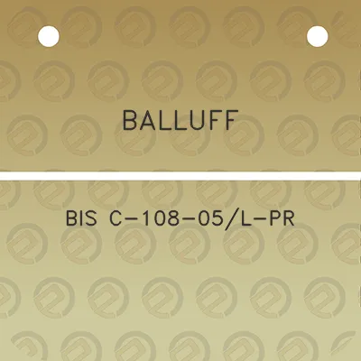 balluff-bis-c-108-05l-pr