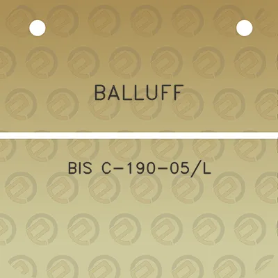 balluff-bis-c-190-05l