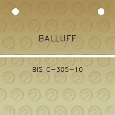 balluff-bis-c-305-10