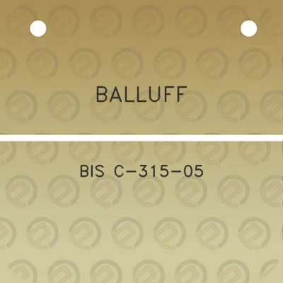 balluff-bis-c-315-05