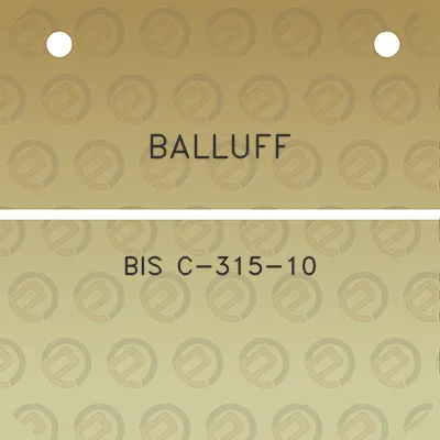 balluff-bis-c-315-10