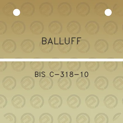 balluff-bis-c-318-10