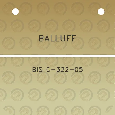 balluff-bis-c-322-05